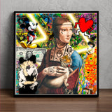 ARMSX - DAMA - MIXED MEDIA SU CARTA