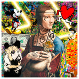 ARMSX - DAMA - MIXED MEDIA SU CARTA