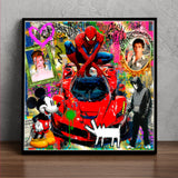 ARMSX - SPIDERMAN - MIXED MEDIA SU CARTA