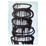 Blvckjep - Aureole d'Inchiostro #2 - Gesso, Spray 94 Montana e Inchiosto su Tela