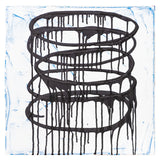 Blvckjep - Aureole d'Inchiostro #1 - Gesso, Spray 94 Montana e Inchiosto su Tela