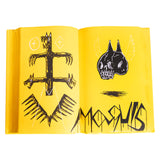 Blvckjep - Tavole della Buona Notte "Giallo" - Spray e Marker Acrilico su Libro d’Epoca