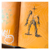 Blvckjep - Nennell - Tecnica Mista su Libro d'Archivio