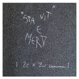 Blvckjep - Sta Vit e Merd - Tecnica Mista su Tavola da Skate