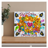 Bruno Donzelli - Tavolozza Haring - Tecnica Mista su Tela