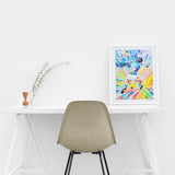 CIRO D'ALESSIO - MARADONA - STAMPA MATERICA