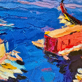 CIRO D'ALESSIO - VEDUTA DI NAPOLI - STAMPA MATERICA