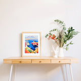 CIRO D'ALESSIO - VEDUTA DI NAPOLI - STAMPA MATERICA