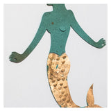 Carmine Luino - Sirena Oro e Verde - Carta Ritagliata