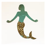 Carmine Luino - Sirena Oro e Verde - Carta Ritagliata