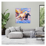 Ciro D'Alessio - Il Mito della Biga Alata - Olio su Tela