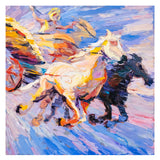 Ciro D'Alessio - Il Mito della Biga Alata - Olio su Tela