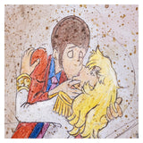 EASYPOP - IL BACIO - TECNICA MISTA SU CARTONCINO