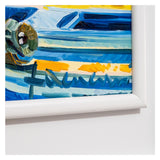 Athos Faccincani - Le Barche dei Pescatori sull'Isola - Olio su Tela