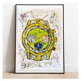 Francesco Cuomo - Rolex - Smalto su Carta