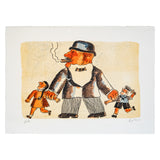 Franz Borghese - Il Padre - Litografia a Colori