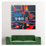 GERMAINE MULLER - SENZA TITOLO - TECNICA MISTA SU TELA