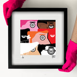 IABO- I want to be an artist" (Damien Hirst, Jean-Michel Basquiat, Blek Le Rat, Van Gogh, Banksy, Andy Warhol, Keith Haring)