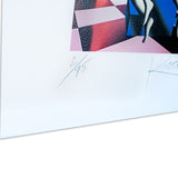 Mark Kostabi - Abbraccio senza tempo - Serigrafia