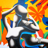 Mark Kostabi - Passione in fiore - Serigrafia