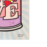 Aleandro Roncarà - Un chilo d'amore - Serigrafia su cartoncino