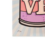 Aleandro Roncarà - Un chilo d'amore - Serigrafia su cartoncino