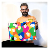 MARCO LODOLA - SUPERHEROES - SERIGRAFIA DA APPOGGIO IN PLEXIGLASS