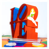 MARCO LODOLA - VINTAGE LOVE - SERIGRAFIA DA APPOGGIO IN PLEXIGLASS