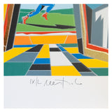 Ugo Nespolo - SuperMan - Serigrafia