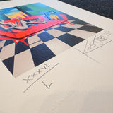 Mark Kostabi - Parallel Identity - Serigrafia UV