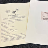 Franz Borghese - Profilo - Incisione Carta Magnani