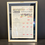 MASSIMO SIRELLI - ROBOT LOVE CAIRO - ACRILICO SU QUOTIDIANO