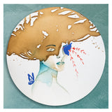 Sam Punzina - Sarò nido per i tuoi pensieri - Tecnica mista su tela