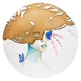 Sam Punzina - Sarò nido per i tuoi pensieri - Tecnica mista su tela