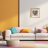 MASSIMO SIRELLI - COLORFUL LOVE (5) - MIXED MEDIA SU LAMIERA