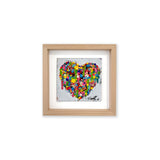 MASSIMO SIRELLI - COLORFUL LOVE (1) - MIXED MEDIA SU LAMIERA