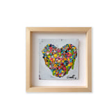 MASSIMO SIRELLI - COLORFUL LOVE (5) - MIXED MEDIA SU LAMIERA