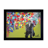 MASSIMO SIRELLI - L’UOMO DEI COLORI - COLLAGE SU TELA