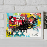 MASSIMO SIRELLI - MICKEY VANDALS - ACRILICO SU CARTONCINO