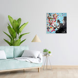 MASSIMO SIRELLI - MUSICIENS - COLLAGE SU TELA