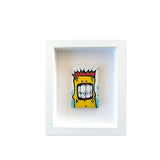 MASSIMO SIRELLI - PICCOLO MOSTRO (GIALLO) - ACRILICO SU TAVOLA