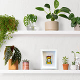 MASSIMO SIRELLI - PICCOLO MOSTRO (GIALLO) - ACRILICO SU TAVOLA