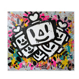 MASSIMO SIRELLI - ROBOT LOVE - MIXED MEDIA SU LAMIERA