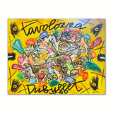 Bruno Donzelli - Tavolozza Dubuffet - Tecnica mista su tela