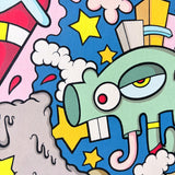 Aleandro Roncarà - O'Vesuvio! - Serigrafia su cartoncino pesante