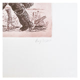 Franz Borghese - Ufficiale Napoleonico - Acquaforte su Carta Magnani