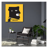 IABO - Street War - Banksy VS. Blek le Rat - Acrilico e Spray su Tela