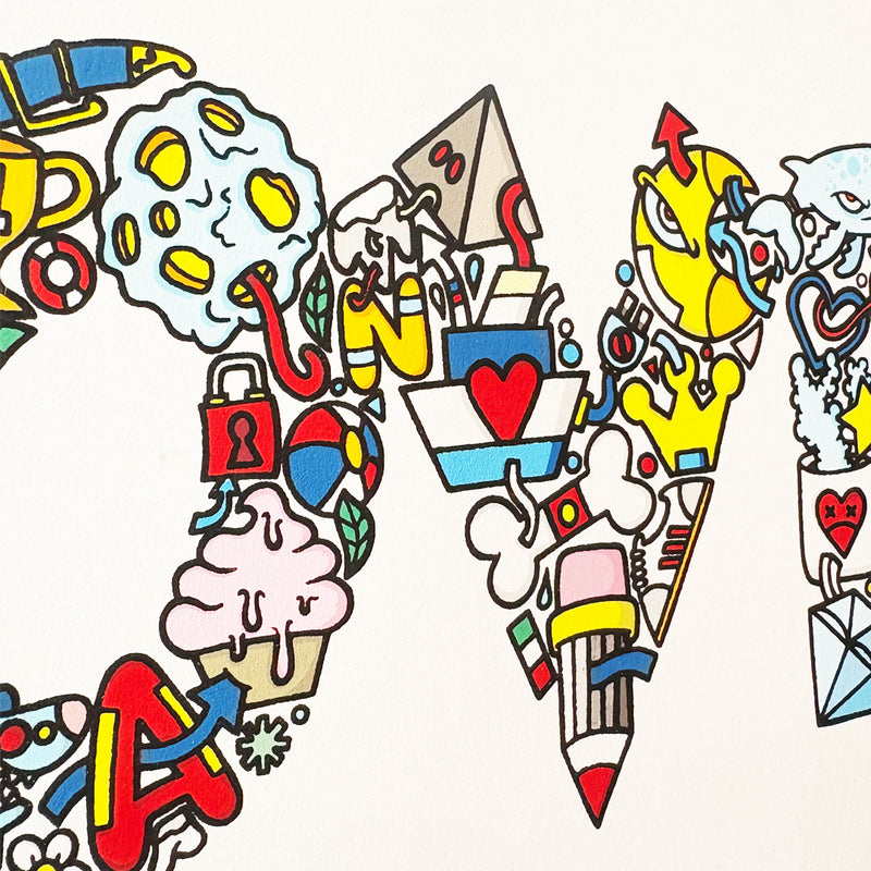 Aleandro Roncarà - 1000 modi per dirti amore - Serigrafia su cartoncino