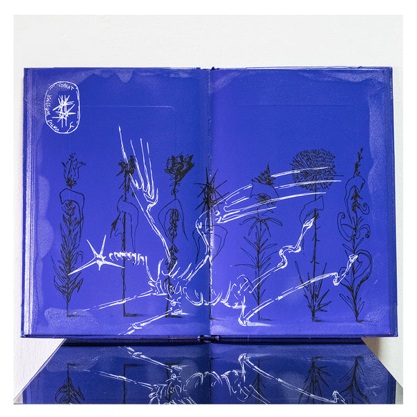 Blvckjep - Relitti - Tecnica Mista su Libro d'Archivio