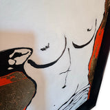 Alessandra Moscatiello - Shape of golden Venus - Tecnica mista su tela